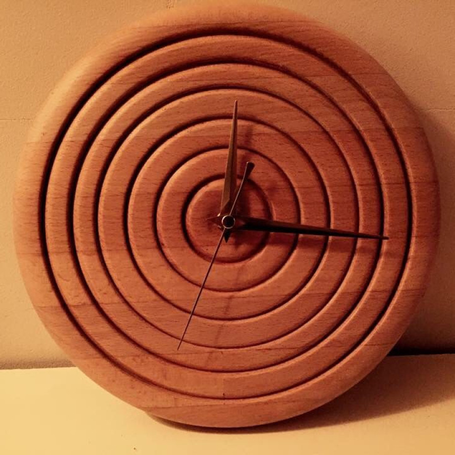 Wood On Craft Clock