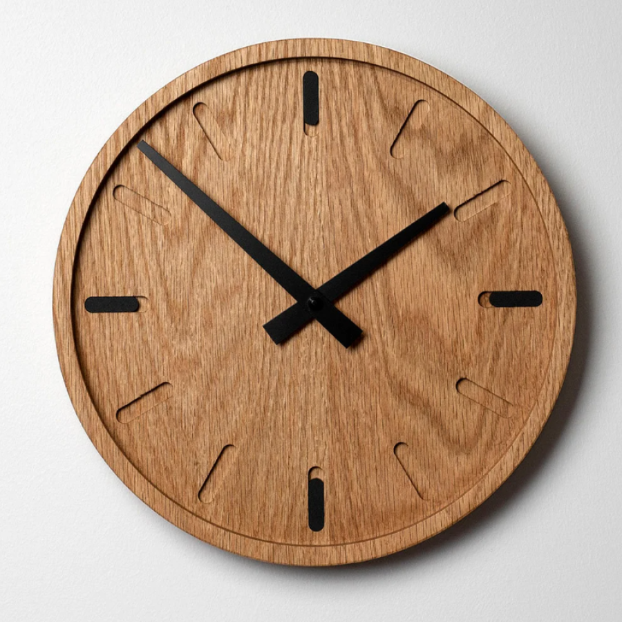 Wood On Craft Clock